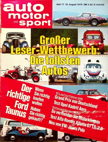 Deckblatt Auto Motor und Sport (17/1976)